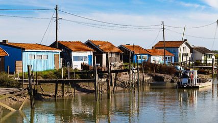 Image showing La Tremblade, Oyster farming harbour in France