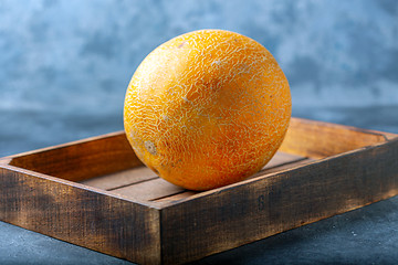 Image showing Ripe yellow melon.