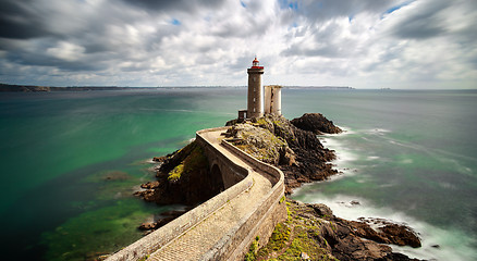 Image showing View of the lighthouse Phare du Petit Minou