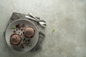 Image showing Ice cream chocolate