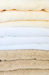 Image showing Stack of towels