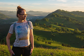 Image showing Woman in Altai mountain