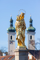 Image showing Madonna Statue of Tutzing Bavaria Germany