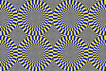 Image showing optical Illusion moving circles