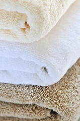 Image showing Stack of towels