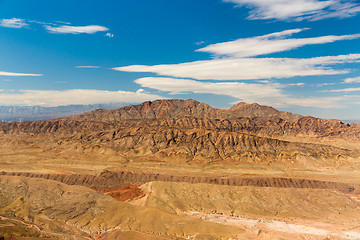 Image showing aerial view of grand canyon from helicopter