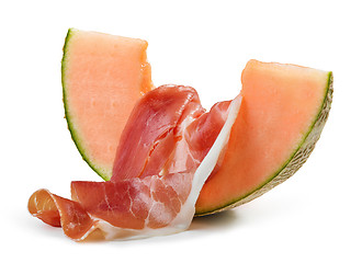 Image showing melon and ham