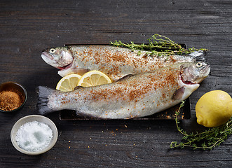 Image showing fresh raw fishes