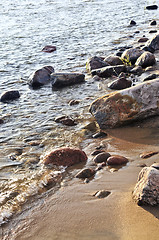 Image showing Rocks in water