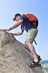 Image showing Man climbing