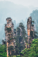 Image showing Zhangjiajie mountains, China