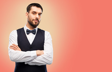 Image showing man in party clothes and bowtie