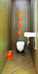 Image showing Brown toilet