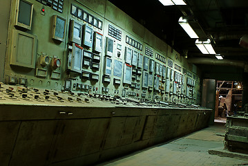 Image showing operator room at old power plant    