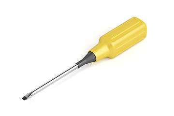 Image showing Screwdriver with rubber handle