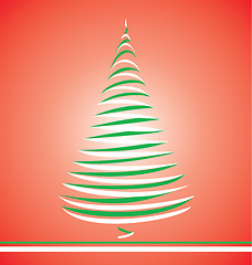 Image showing Abstract Christmas tree