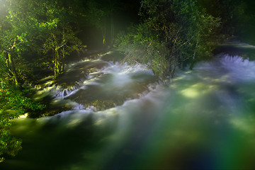 Image showing waterfalls in night