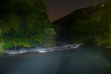 Image showing waterfalls in night