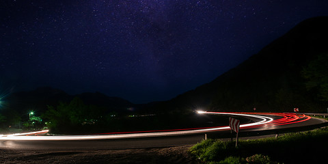 Image showing light trails