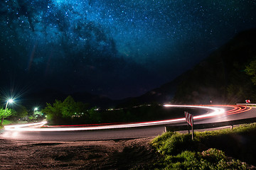 Image showing light trails