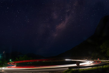 Image showing light trails