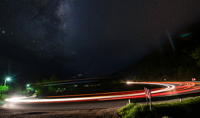 Image showing light trails