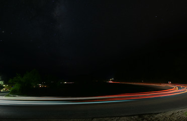 Image showing light trails