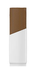 Image showing Chocolate wafer in white foil