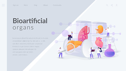 Image showing Lab-Grown Organs landing page concept