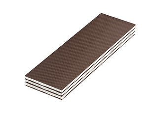 Image showing Brown wafer on white background