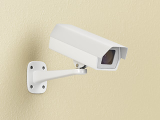 Image showing Security camera on the wall