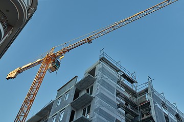 Image showing Urban Building Construction With Crane