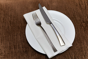 Image showing Cutlery on a teble