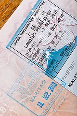 Image showing Japan visa stamp