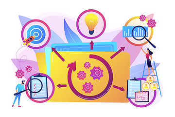 Image showing Project life cycle vector illustration