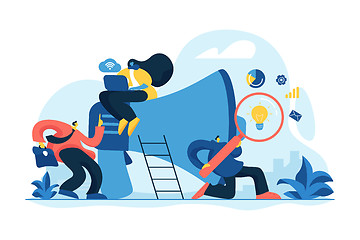 Image showing Marketing team concept vector illustration