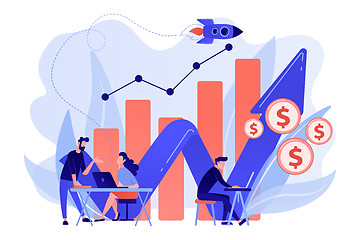 Image showing Sales growth concept vector illustration.