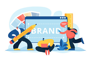 Image showing Brand identity concept vector illustration