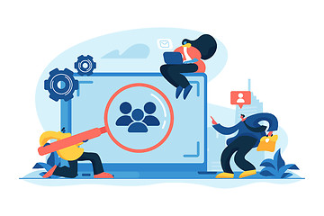 Image showing Target audience concept vector illustration