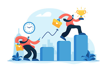 Image showing Self management concept vector illustration