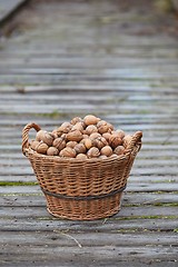Image showing Walnuts in a basket
