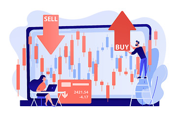 Image showing Stock market concept vector illustration.