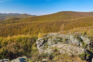 Image showing Autumn hills landscape