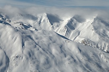 Image showing Mountains covered with snow