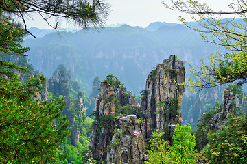 Image showing Zhangjiajie mountains, China