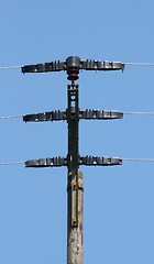 Image showing transmission power pole