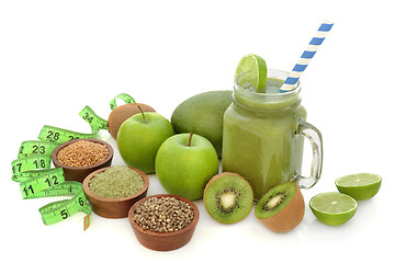 Image showing Healthy Fruit Juice Smoothie Drink