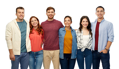 Image showing group of smiling friends