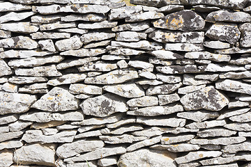 Image showing Dry stone wall