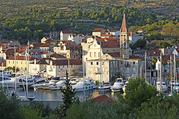 Image showing Milna port on sunny summer day